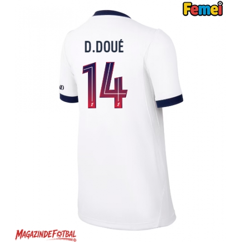 Paris Saint-Germain Desire Doue #14 Tricou Fotbal Replică 2026-27 Femei Deplasare Paris Saint-Germain Desire Doue #14 Tricou Fotbal Replică 2026-27 Femei Deplasare